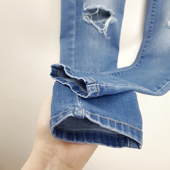 Kancan Women's Estilo Distressed Skinny Denim Blue Jeans Size 25 - Picture 4 of 7